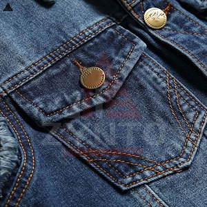 Chaleco Vaquero Delgado para Hombre, Diseño OEM de Alta Calidad, Nuevo, Chaleco de Mezclilla sin Mangas, Ropa Casual - Product Image 5