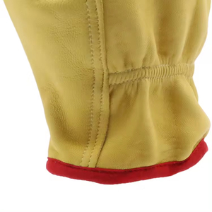Gants de travail en cuir de vachette pleine fleur de qualité AB, robustes, pour jardinage et sécurité, prix de gros, en vente en ligne - Product Image 5
