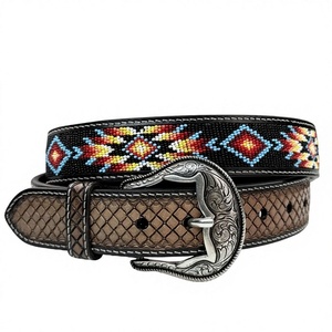 Cinturones de cuentas estilo vaquero y vaquera, hechos a mano, estilo occidental, al por mayor - Product Image 1