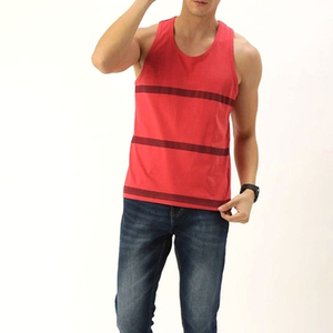 2026 Men's White Sleeveless Tank Tops Wholesale Fitness Sports Workout Gym Clothing Hot Sale 220g Polyester <b>Print</b> Tank Tops - Product Image 3