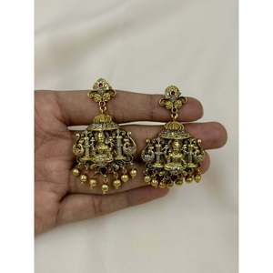 Indian Ethnic Artificial <b>Jewellery</b>-Nisha South Indian Bridal Necklace <b>Set</b> - Product Image 4