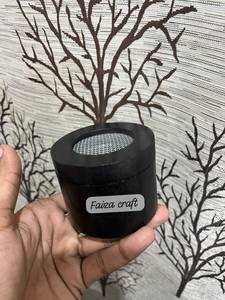 FAIZA CRAFT Handmade Black Sandalwood Mubkhar Incense <b>Burner</b> with Eco-Friendly Metal Mesh Bakhoor Holder Indian Aromatic - Product Image 3