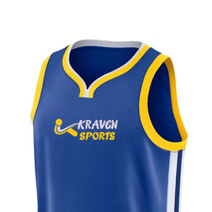 Sportswear 100% Polyester Material Made Basketball Jersey Top Design Sublimation Printed Basketball Jersey - Product Image 4