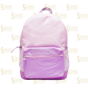 Fashion Shiny Glitter Geometric Unisex <b>Waterproof</b> <b>Backpack</b> with Zipper Closure Soft Handle School <b>Backpack</b> Polyester Material - Product Image 1