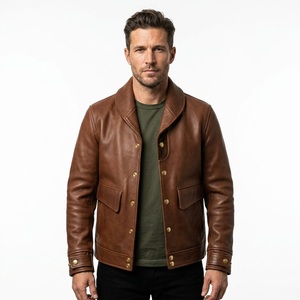 Chaqueta Bomber Marrón para Hombre, Cuello Cuadrado, Estilo Casual, con Capucha, Logotipo Frontal, Impermeable, para Primavera - Product Image 1