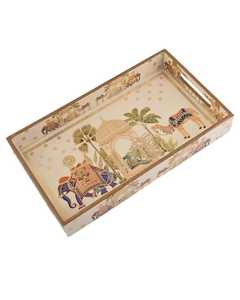 ถาดเสิร์ฟงานแฮนด์เมด ดีไซน์สวยงาม ลายแบบกำหนดเองได้ สำหรับใช้ในครัวเรือน ร้านอาหาร หรือจัดเก็บของ - Product Image 3