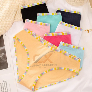 Braguitas Diarias Flexibles Antibacterianas de Algodón 100% Suave y Transpirable de Color Liso Cómodas para Mujer - Product Image 4