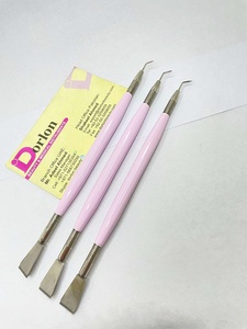 Peigne en Y portable réutilisable rose clair en acier inoxydable pour rehaussement et lamination des cils - Product Image 1