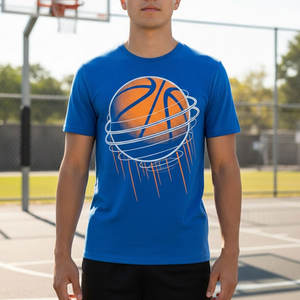 เสื้อยืดบาสเก็ตบอลทันสมัย ดีไซน์สปอร์ตมีสไตล์ พร้อมความยืดหยุ่นที่เหมาะสำหรับการฝึกซ้อมและการเล่นกีฬาแบบสบายๆ - Product Image 3