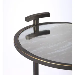 Premium Designer Modern High End Coffee <b>Table</b> Metal Frame Wood Top Storage Portable Design for Living Room Furniture Zahid - Product Image 3