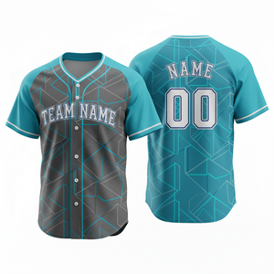 Maillot de baseball personnalisable pour adulte, haute qualité, respirant, imprimé, 100 % polyester, séchage rapide, col en V, vêtement de sport conçu pour - Product Image 2