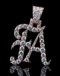 Iced Out Custom VVS Moissanite Cursive letter Custom 925 <b>Silver</b> Hip Hop <b>Pendant</b> Custom <b>Initial</b> Letter Name <b>Pendant</b> For Women's - Product Image 1