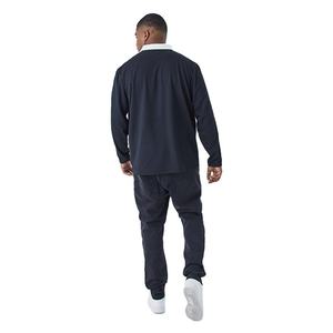 Prix d'usine en gros – T-shirt 100 % coton à manches longues, style urbain, avec empiècements, design uni sur les bras, extensible, séchage rapide, respirant - Product Image 4