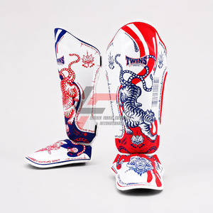Protector de Espinillas para Muay Thai, Diseño Personalizado de Alta Calidad, Impresión Completa, Cuero Genuino, para Gemelos, Más Vendido - Product Image 2