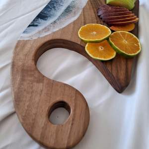 Tablero Decorativo de Madera Blue Wave - No Tóxico, Fácil de Limpiar, Apto para Lavavajillas - Product Image 2