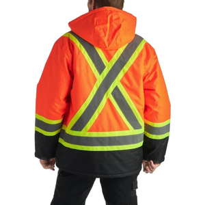 Vêtements de travail imperméables à haute visibilité réfléchissants pour la construction, vestes coupe-vent de sécurité pour la pluie - Product Image 4