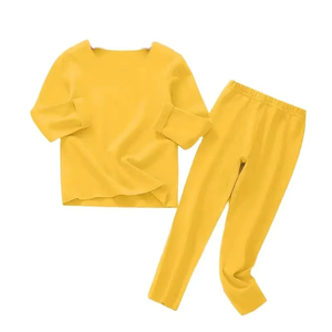 Conjunto de Ropa Interior Térmica para Niñas, Ropa de Invierno Cómoda y Suave, Conjunto de Pijama Térmico para Niños al por Mayor - Product Image 3
