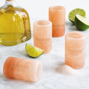 Juego de Vasos de Sal Rosa del Himalaya Whisper Salt |   Vaso de Tequila de Sal Natural Ecológico de Diseño Moderno |   Hecho a Mano - Product Image 2
