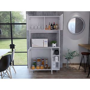 Armadio Dispensa Bianco Delaware Kitchen - Product Image 2