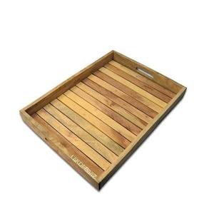 ถาดไม้ทรงสี่เหลี่ยม ถาดไม้ทรงสี่เหลี่ยมผืนผ้า ถาดเสิร์ฟไม้ ถาดอาหารเช้าไม้ ถาดอาหารไม้ ถาดน้ำชาไม้ - Product Image 2