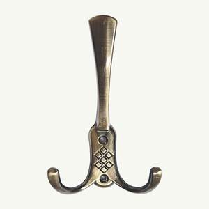 Vintage Brass Wall <b>Hooks</b> Decorative Entryway Organizer For Coats Hats <b>Towels</b> Keys Rustic Home Accessories - Product Image 3