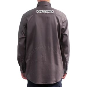 Clothing Working <b>Shirt</b> 100% Cotton <b>Flame</b> Retardant Workwear Unisex Long Sleeve Heavy Duty Welding <b>Shirt</b> 2026 - Product Image 3