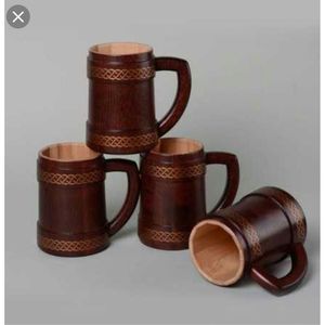 Tasse en céramique en bois faite à la main pour le thé, le café et les boissons - Product Image 5