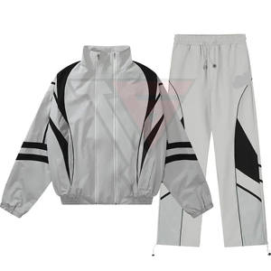 Chaqueta Deportiva Cortavientos Estampada de Invierno Personalizada a Precio Económico para Hombre, 100% Poliéster, Dos Piezas - Product Image 1