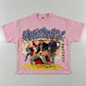 เสื้อยืดผู้ชายคุณภาพสูง ผ้าฝ้าย 100% สไตล์สตรีทแวร์ ลายกราฟิก ทรงโอเวอร์ไซส์ คอกลม ตัดขอบเรียบ พิมพ์ลายซิลค์สกรีน น้ำหนัก 300 กรัม ผ่านการซักแล้ว - Product Image 2