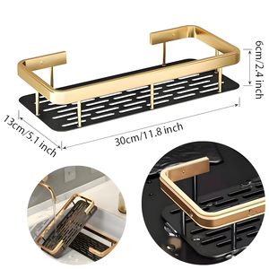Organizador de Baño de Aluminio JIALTO, Mueble de Baño Multifuncional de Gran Capacidad, Estante de Baño para Montar en la Pared - Product Image 2