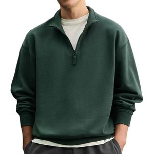 Sweat-shirt à fermeture éclair pour homme très demandé, pull décontracté à manches longues, tissu chaud, style streetwear - Product Image 3