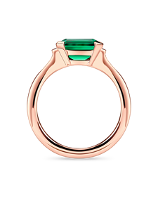 ทองคำแท้ 14k ประดับมรกตทรงเหลี่ยมธรรมชาติ 1.0 กะรัต ฝังแบบกึ่งขอบ ดีไซน์เรียบหรู ชุดเครื่องประดับอันประณีต เหมาะเป็นของขวัญสำหรับเธอ - Product Image 4