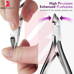 Portable Stainless Steel Cuticle Nipper with Leather Case, Travel Friendly Nail Trimmer High Quality Product Manicure <b>Tool</b> - Product Image 2
