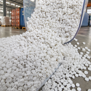 Granulés de CaCO3 blanc naturel de 25 kg, directement de l'usine, pour film soufflé PE PP, sacs en plastique, extrusion et injection - Product Image 1
