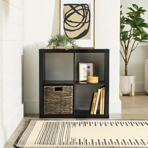 Contenitori Organizzatori Neri Solidi a 4 Scomparti - Product Image 1