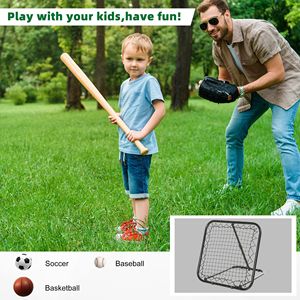 Portería de Entrenamiento Portátil Ajustable para Fútbol, Béisbol y Baloncesto, Color Negro - Product Image 5