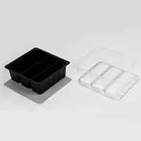 Plateau intérieur en PET transparent, emballage blister en plastique, pour biscuits, gâteaux, craquelins, emballage alimentaire, qualité alimentaire, en vrac, personnalisé, directement de l'usine