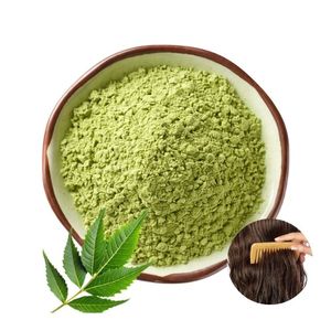 Polvo de Hoja de Neem 100% Natural de Marca Privada, Calidad Seleccionada, Grado Cosmético, Libre de Químicos, para Mascarilla Facial y Capilar - Product Image 1