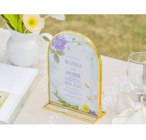 Deluxe Quality Golden Metal <b>Photo</b> <b>Frame</b> <b>Gold</b> Rectangular Tabletop <b>Photo</b> <b>Frame</b> Wedding Table Decorative <b>Photo</b> <b>Frame</b> New <b>Frame</b> - Product Image 4