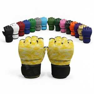 ถุงมือฝึกซ้อม MMA ลายพราง ออกแบบเองได้ ถุงมือครึ่งนิ้วสำหรับฝึกซ้อมมวย MMA ต่อสู้ ชกกระสอบทราย ฟิตเนส - Product Image 1