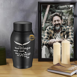 Decorative Metal Urn for Funeral <b>Memorial</b> Custom Color Metal Ashes Urn Engraved Brass <b>Memorial</b> Urn for Adults Wholesale - Product Image 4