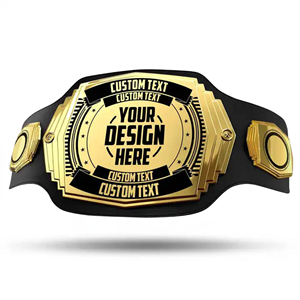 Cinturón de Campeonato de Lucha Libre con Diseño Personalizado, Chapado en Oro, Diseño en Relieve, Cuero Negro, Unisex, Premio Deportivo para Adultos - Product Image 6