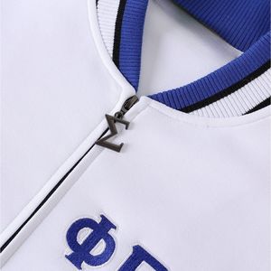 Veste de sport en polaire technique blanche Phi Beta Sigma pour hommes, coupe confortable, tissu de qualité supérieure, vêtements de fraternité grecque, athlétique - Product Image 4