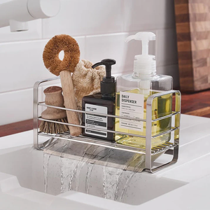 Most Selling single tier Stainless Steel Non Folding Kitchen <b>Sink</b> Sponge Holder stylish Design Modern Home kitchen Use - Product Image 2