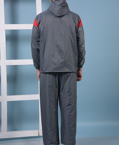 New RTS Custom Logo Men's Nylon <b>Wind</b> <b>Breaker</b> Contrast Panel With Pant Set For Summer Breathable Set Highstreet Zipper Jacket - Product Image 4