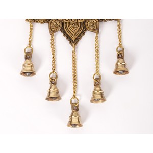 แขวนผนัง Devi lakshmi ขนาด15นิ้วทำด้วยมือสินค้าระฆังทองเหลืองห้อยต่องแต่ง - Product Image 3