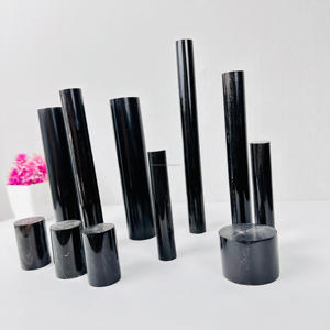 Direct inde écologique véritable rouleau d'os naturel noir artisanat sculpté à la main amour Style timbre couteau poignée cylindre - Product Image 4