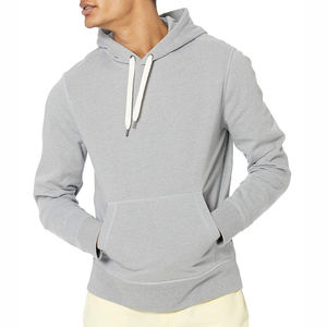 Custom Pullover Hoodies for Men OEM Casual <b>Sweatshirts</b> with Hooded Collar Winter Woven Fabric Pakistan Supplier - Product Image 3