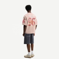 T-shirts courts pour hommes Streetwear Graphic Box 100% Cotton dtg printing Heavyweight Oversized Boxy Fit t Shirt for men Ringer