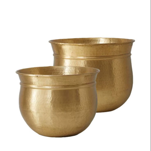 Maceta Metálica Premium para Interiores y Exteriores, Decorativa, Moderna, Elegante y Duradera, para Plantas, Decoración del Hogar - Product Image 1